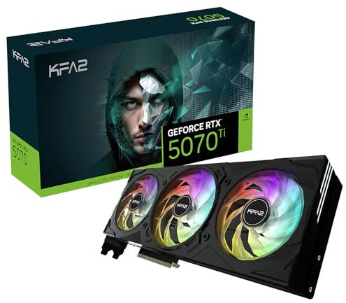 KFA2 GeForce RTX 5070 Ti EX Gamer, Xtreme Tuner App Control, 16GB, GDDR7, 256-Bit, DP 2.1b*3/HDMI 2.1b/DLSS 4/Gaming Grafikkarte
