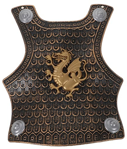 LIGIGWASH Kinder Brustpanzer Und Schild Mittelalterliche Rüstung Für Faschingskostüme Und Rollenspiele Jungen Mädchen 14.8X12.6X2 Zoll Partyzubehör Für Geburtstagsfeier Und Cosplay