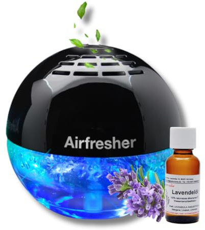 Aspira LURA Lufterfrischer mit Ionisator mit Lavendel Öl, Airfresher Bowl Duftzerstäuber für bis zu 200 m², Raumduftgerät ohne Farbstoffe, für Wohnzimmer, Büro und frische Raumluft