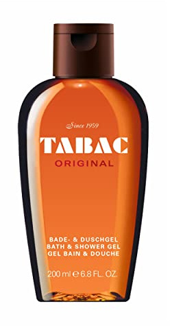 Tabac Original Gel doccia e bagno da uomo, 200 ml, profumo maschile classico con note speziate, legnose e muschiate, formula nutriente per la freschezza e l'idratazione della pelle