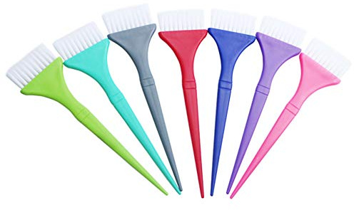 Yinhing Set di Spazzole per Tintura per Capelli, 7 Strumenti Professionali per Colorare i Capelli del Salone con Manico Lungo e Spazzola Morbida, per lo Styling dei Capelli (pettine per tinture per
