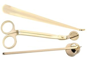 Zanthicia Kerzenlöscher, einzigartiges Docht Trimmer Set aus Edelstahl, praktisch für Kerzenliebhaber, 3 in 1 Werkzeugset für Hochzeiten, Partys und Thanksgiving