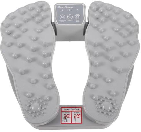 HEALEEP Massaggiatore Elettrico per Piedi in Abs Leggero per Casa e Viaggio, Strumento Portatile per Alleviare Dolori e Favorire Rilassamento Muscolare