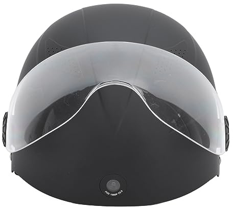 Alomejor Casque de Vélo Intelligent, étanche IPX4 avec Double Caméra, Vidéo 1920 X 1080P, connectivité Bluetooth, Idéal pour Les Cyclistes Hommes et Femmes