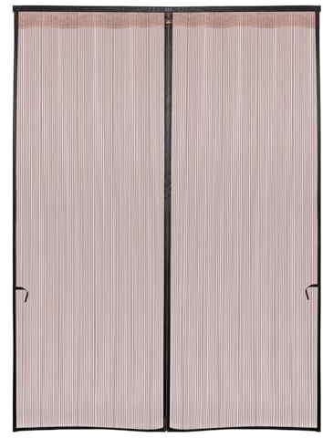 Screen Door Mesh, Magnetic Net Closure, 75x87inches Front Door Screen with Seal, Authentic Entryway Mesh Gate, Polyester Screens for Details, Outdoor House Apartment Porch Doorway Usage