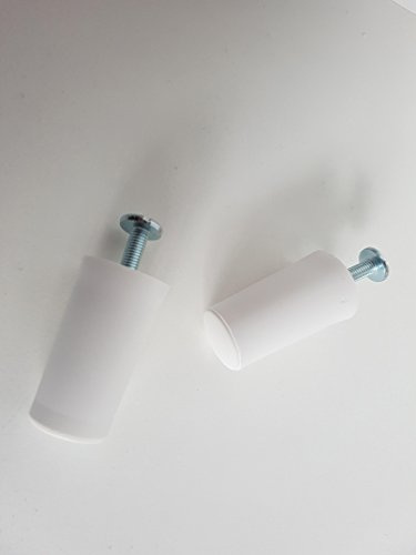 Anschlagstopper, Rollladen-Stopper, Rollo, weiß 40 mm mit Wespenschutz, 2 Stück