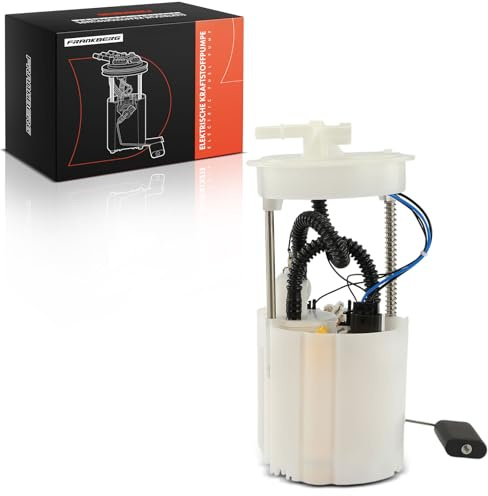 Frankberg Kraftstoffpumpe Benzinpumpe Kraftstoff-Fördereinheit Modul Satz | ohne Drucksensor, 5-Polig, 17040-AV705; Kompatibel mit Primera Hatchback P12, Almera Tino V10, Primera P12, Almera II N16