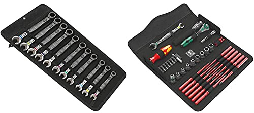 Wera Joker Combination Ratchet Spanner Set Metric, 11pc, 05020013001 & 135926 Kraftform Kompakt W1 Maintenance Kit