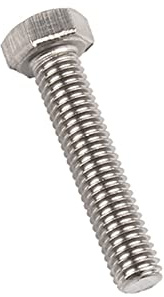 M7 En acier inoxydable 304 boulons hexagonaux hexagonaux hexagonaux DUO ER (Length : 40mm, Thread Diameter : M7 1pc)