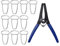 Spring Clamp Pliers with 10 Miter Clamps Woodworking Tool Miter Pliers and Clips for Frames Moldings Wooden Composite Miter Corners