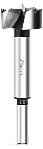 BAIDETS Forstnerbohrer 28mm - Forstner Bohrer für Holz, Forstner Bits mit Rundschaft, Zubehör Bohrmaschine