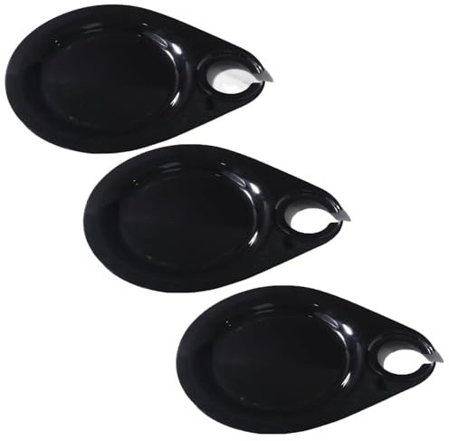 LVYUDS 3 Pcs Wine Glass Charcuterie Trays Cocktails Appetizer Trays with Wine Glass Holders Suitable for Outdoor Barbecue Parties(Black)