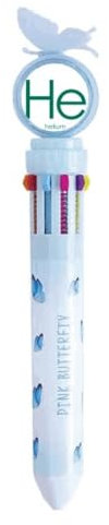 Chestry Elements - Bolígrafo retráctil multicolor con helio y gas raro, suministros escolares