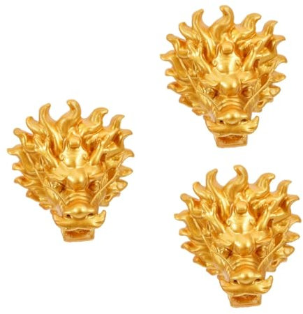 KONTONTY 3pièces Fontaine Dragon Sortie Eau Extérieure pour Jardin Et Élégant Et Couleur Dorée