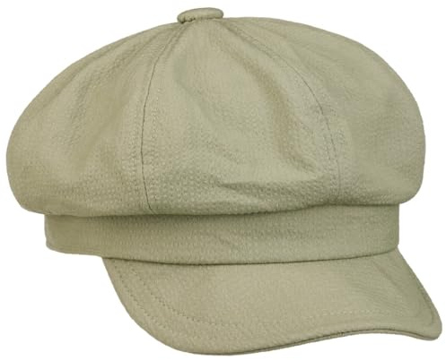 Lipodo Uni Light Ballonmütze Sommercap Sonnencap Schirmmütze Newsboy Cap Schildmütze Damen - mit Schirm Frühling-Sommer Sommer - M (56-57 cm) Oliv