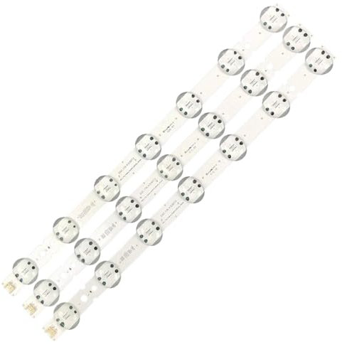 TVAAGHBCBR 9PCS (3TV) 3V Led-hintergrundbeleuchtung Streifen Kompatibel for LG 43UK6565 TV Reparatur Zubehör 43LG73CMECA 43UM7300PUA BUSYLJM(3PCS(1TV))