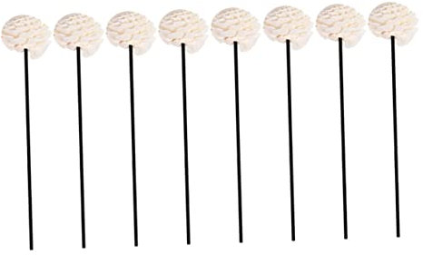 Cabilock Varillas Difusoras Aromáticas 8 Piezas Tamaño Estándar Flores Artificiales Fibras Negras para Aceites Esenciales Difusores Hogar Decoración Habitación Accesorios Aromaterapia