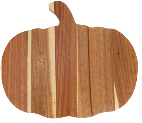 Planche à Découper en Bois Citrouille d'Halloween, Plateaux Cuisine Décoratifs avec Poignée Plateau Charcuterie Plateau de Service Fête pour Thanksgiving Décoration d'Automne et Cadeau