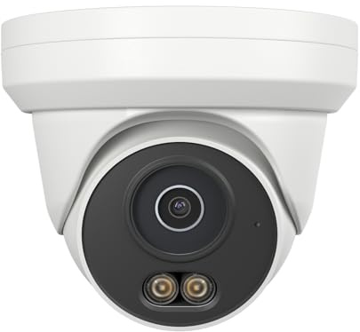 UNILOOK 4MP PoE Camera, Turret Security PoE IP Camera Outdoor Indoor Wired