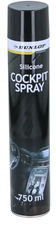 Spray Cockpit 750ml Neutre DUNLOP - Nettoyant & Protecteur Intérieur Auto, Parfum Neutre Longue Durée, Entretien Tableau de Bord