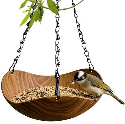 Baño para pájaros para exteriores – antiguo baño decorativo para pájaros con , bandeja para comida para aves silvestres, para parque, terraza, patio, patio, jardín, balcón, césped, aviario
