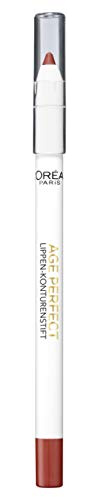 L'Oréal Paris Age Perfect läppkonturpenna i nr 299 pärlbrick, läpliner i korallröd, 3-pack (3 x 1,2 g)