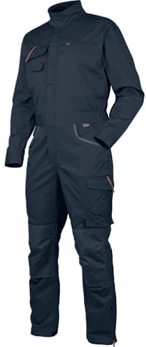 WÜRTH MODYF Overall Stretch X - professioneller Arbeitsoverall für Herren - Overall mit Knieschutztaschen - in der Größe XL in Blau