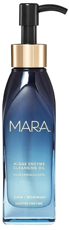 MARA - Natural Chia + Moringa Algae Enzyme Cleansing Oil | Clean, Non-Toxic, Plant-Based Skin Care (4 oz | 120 ml)