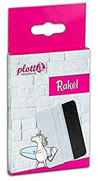 plottiX Rakel mit Filzkante - Weiß