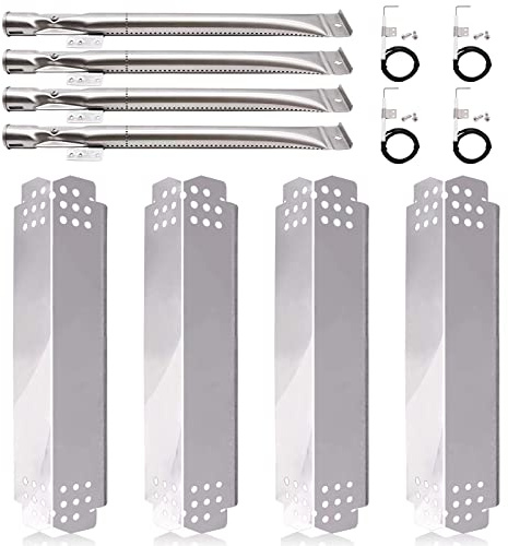 Grillersatzteile für Nexgrill 4 Brenner 720-0830H, 720-0783E, 5 Brenner 720-0888, 720-0888N, Brennerrohre, Hitzeschild-Zeltplatten und Zündgeräte Ersatz-Kit für Home Depot Nexgrill 720-0830H