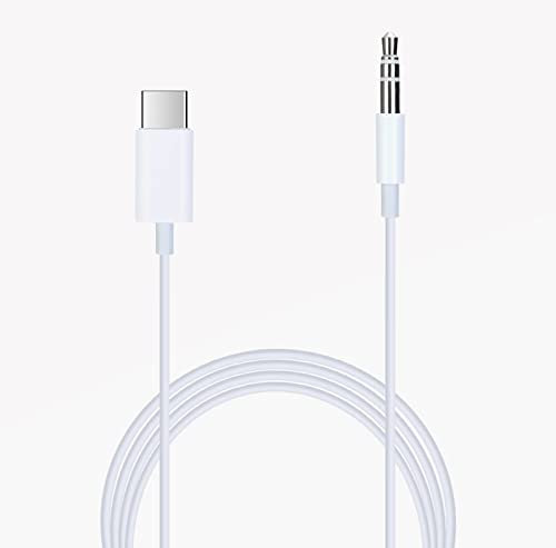 Câble USB C vers Mini Jack 3.5mm Audio Auxiliaire 1m Compatible pour Realme Narzo 50A. Relier Votre Mobile à Votre Casque, Enceinte, autoradio