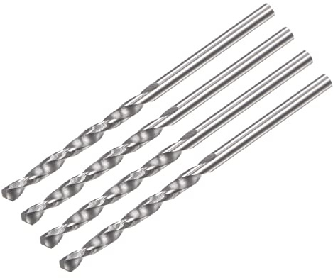 sourcing map 4 Stück VHM Bohrer Spiralbohrer Hochleistungsbohrer Ultrahart 1.8 mm C2/K20