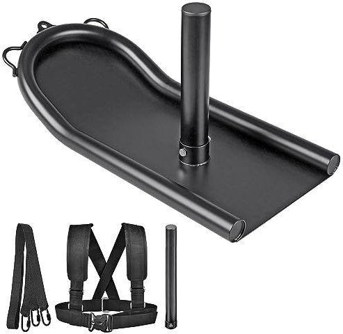 Kipika Gewichtsschlitten, Fitness-Schlitten, Fitness-Krafttrainingsschlitten, Schnelligkeits-Trainingsschlitten für sportliches Training, geeignet für 1 & 2 Gewichtsplatte