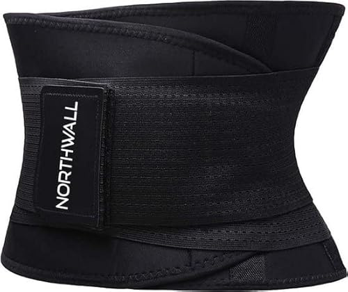 Northwall® Rückenstützgürtel für den unteren Rücken - Rückenband für Schmerzlinderung und Rückenstütze - Haltungskorrektur Rücken Herren und Damen - Rückenbandage Schwarz M (Taille: 70-87 cm)