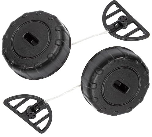 Konuooer Tapa de Tanque Combustible para Motosierra Stihl 017 018 2 Piezas de Tapa de Depósito de Aceite para MS170 MS180 Recambios Nº 1130 350 0500 Motosierra