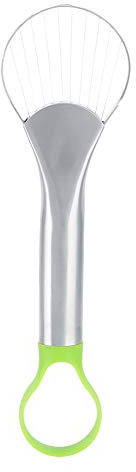 ERICAT Rebanadora de Aguacate de Acero Inoxidable Pelador de Aguacate, Cuchillo de Cocina de Aguacate Multifuncional 2 en 1 Herramienta de Cuchillo Separador de núcleo de Aguacate de Fruta / 417
