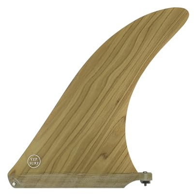 YEP.SURF - Aletas profesionales para tabla de surf Longboard/SUP - Aleta central de 15.2 cm, 17.8 cm, 20.3 cm, 22.9 cm, 26.0 cm + tornillo de aleta sin herramientas, aleta central para tabla de surf y