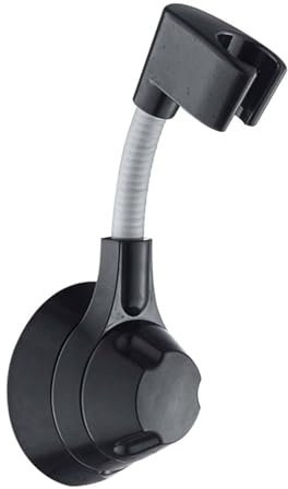 SHUGUANG Support Pommeau de Douche Rotation Universelle Accroche Pommeau de Douche Ventouse Amovible Support Douchette Non Poreux Porte Pommeau de Douche Simple Fixation Pommeau de Douche Rond