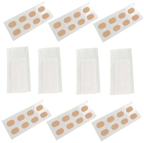 Didiseaon Plaquettes Nasales pour Lunettes Eva Beige Antidérapantes et Confortables, Lot de 80 Coussinets pour Empêcher Les Lunettes de Glisser