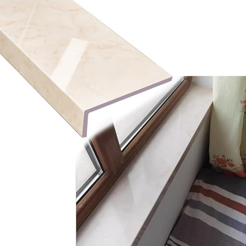 Appui de fenêtre Protecteur Jaune Clair Panneau de Protection de Rebord de Fenêtre pour Chambre à Coucher, Garnitures de Protection de Rebords de Fenêtre, Hôtel Plaque de Protection de Baie Vitrée(90c