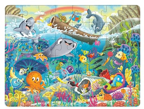 Ravensburger - Kinderpuzzle - 30-48-teiliges Rahmenpuzzle - Friends of the Oceans - Mädchen oder Junge ab 4 Jahren - Hochwertiges Puzzle - Dicker und haltbarer Karton - 12004156