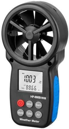Digital Anemometer With Backlight Display High Resolution Speed Tester Weather Resistant For Engineering Projects