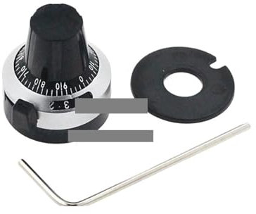 OOYIALET 1pcs 3590 3590S 6.35 mm Precision Scale knob Potentiometer knob Equipped with Multi-Turn Potentiometer