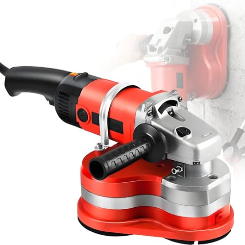 GLBMXDD Pulidora de Rocas de Velocidad Ajustable,Amoladora eléctrica de hormigón,pulidora de Paredes y Suelos de Cemento de 2800RPM y 6 velocidades para hormigón, Cemento,mármol y Granito. Standard