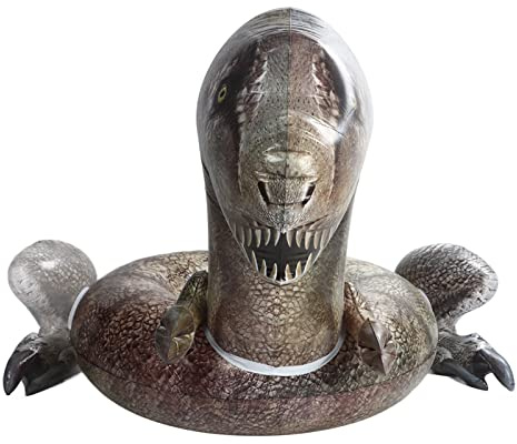 Masyrt Großer Tyrannosaurus Rex-Schwimmring, PVC-Dinosaurier-Tier-Schwimmschläuche für, Mädchen, Erwachsene, Aufblasbare Pool-Schwimmringe, Leicht und Langlebig, Umweltfreundliches
