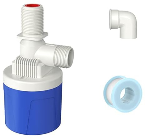 Gettimore Kit Valvola Galleggiante Automatica con Nylon PA66 e Acciaio Inox per Serbatoi Acqua, Abbeveratoi Bestiame e Idroponica, 4/6 Punto o 1 Ingresso Interno A