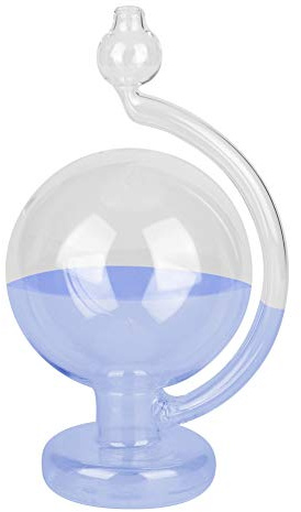 ICRPSTU 5.9in Innovative Weather Forecast Glass Bottle Weather Predictor Barometer Home Decoration Blue
