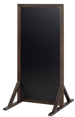 Pizarra Caballete Doble Cara Impermeable Lugano 51x108 cm | Pizarra Exterior de Suelo para Hostelería, Restaurantes, Terrazas y Comercios | Soporte Publicitario Escrita con Tiza