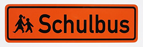 Magnetschild Schulbus | Zusatzkennzeichnung | Schulbusschild Schild magnetisch | lieferbar in drei Größen (35 x 10 cm)