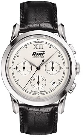Tissot Damen-Uhren Analog Automatik One Size Leder 87290981